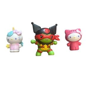 Hello Kitty Mini Figure Lot Sanrio McDonald’s Toy Kuromi Unicorn